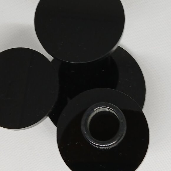 NWOT Size 5 1/5 Thick Black & White Striped Unisex Ring Acrylic Jewelry #15 - Picture 7 of 8